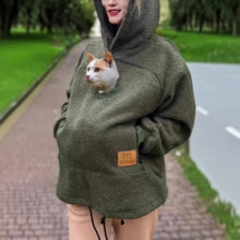 ChillPaw Pouch Hoodie, Carry Your Small Dog or Cat Hands-Free