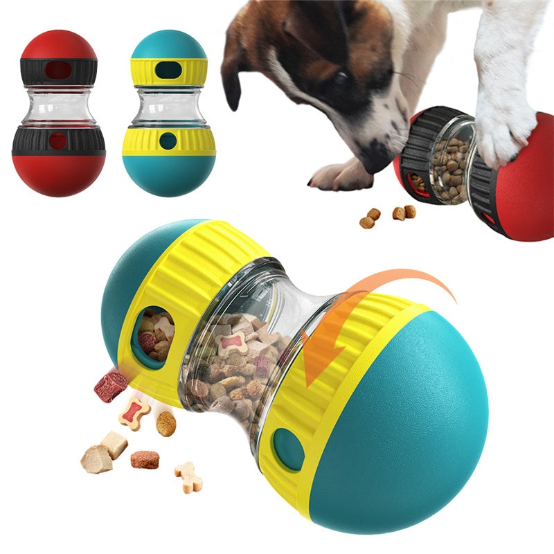 ChillPaw Tumble Feeder puzzle toy that dispenses kibble