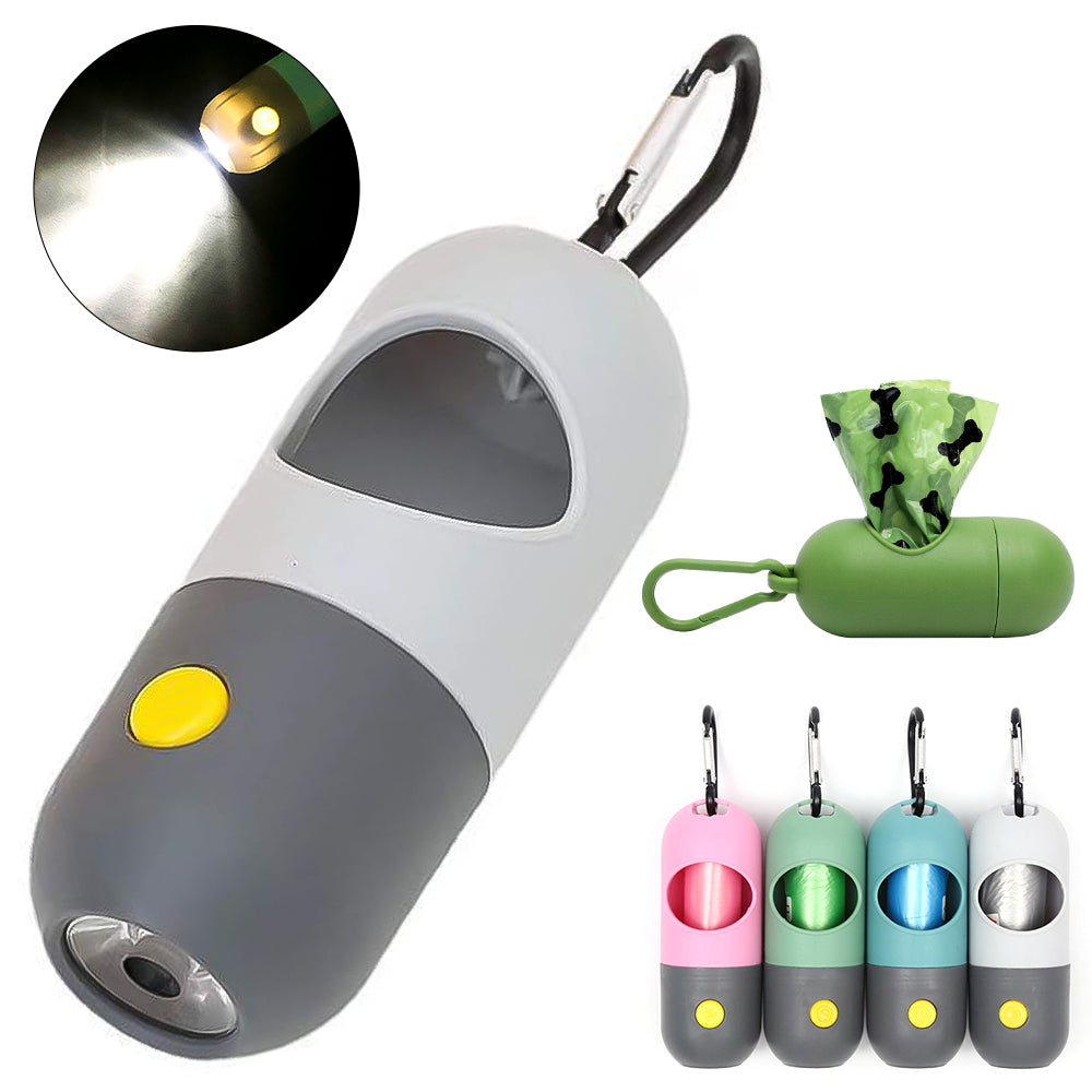 ChillPaw poop bag dispenser with built-in LED light